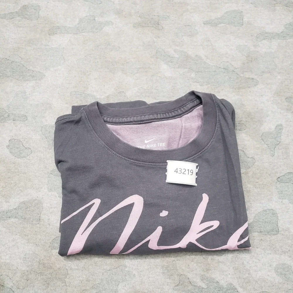 Nike Top Womens Small Gray Dri-Fit Short Sleeve‎